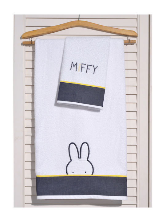 Miffy Miffy Σετ Βρεφικές Πετσέτες Μπλε 2τμχ Βάρ...