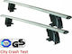 Farad Autodachträger Aluminium BS 056 für Nissan Qashqai 2007-2013 mit Dachträgerfüßen und Schloss Silber