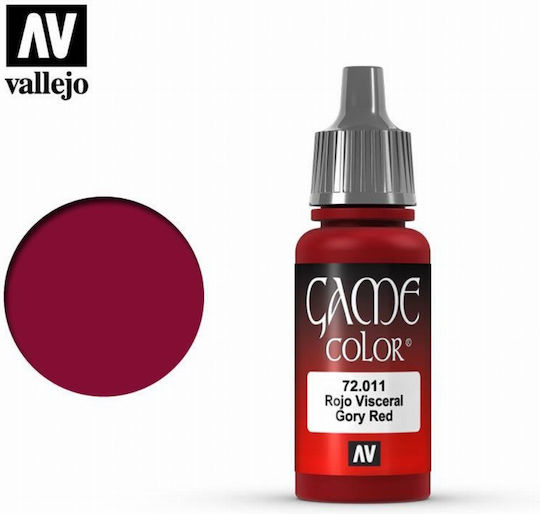 Acrylicos Vallejo Game Color Modellbau Farbe Gory Red 17ml