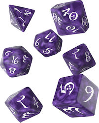 Q Workshop Classic RPG Dice Set Dice Lavender/ White 25581