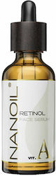 Nanoil Retinol Anti-Aging Serum Gesicht mit Retinol für Entgiftung 50ml