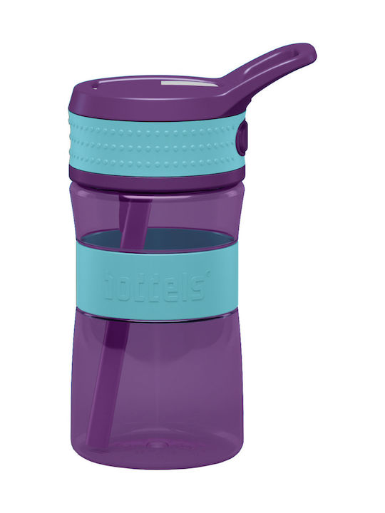 Boddels EEN Παγούρι Πλαστικό 400ml Μωβ