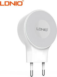 Ldnio Ladegerät ohne Kabel mit USB-A Anschluss Weißs (45003LDD80WH)