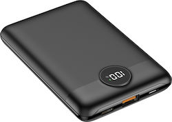 Veger VP1140 Power Bank 10000mAh 20W με Θύρα USB-A και Θύρα USB-C Quick Charge 3.0 / Power Delivery Μαύρο