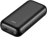 Veger VP1135 Power Bank 10000mAh 20W με Θύρα USB-A και Θύρα USB-C Power Delivery / Quick Charge 3.0 Μαύρο