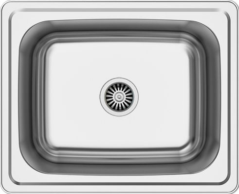 Excel Titan IN 692 Drop-In Spüle Inox Satiniert B63.5xT50cm Silber