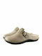 Green Hill 31880 Anatomic Leather Women's Slippers In Beige Colour