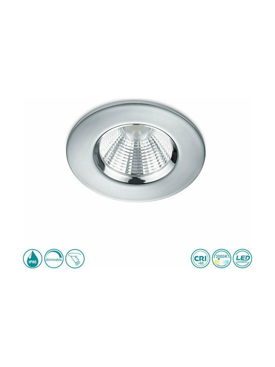 Trio Lighting Zagros Στρογγυλό Μεταλλικό Χωνευτ...