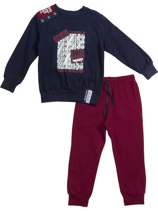 Funky Kids Sweatpants Set Navy Blue 3pcs