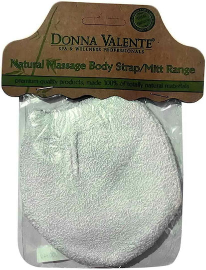 Donna Valente Microfiber Bath Glove White 1pcs