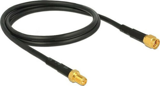 DeLock Καλώδιο Κεραίας WiFi RP-SMA Male - RP-SMA Female 1m (89423)