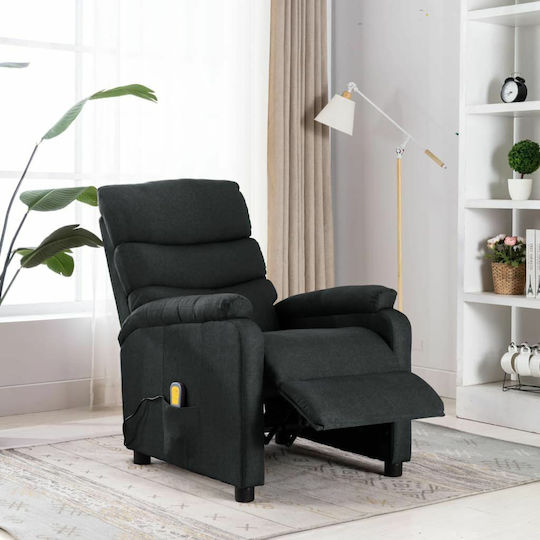Relaxsessel Friseurwaschbecken mit Fußhocker Dark Grey 72x96x98cm