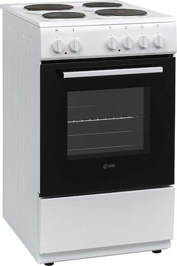 Vox Electronics EHB 5010 WG Готварска печка 55лт с емайлирани котлони Ш50см. White