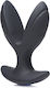 XR Zeus Electro Spread 64x Vibrating & E-Stim Silicone But Plug for Electro-stimulation in Black Color