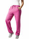 Urban Classics Women's High Waist Jogger Sweatpants Fuchsia