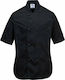 Portwest Chef Jacket Unisex Black with Short Sleeve