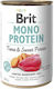 Brit Mono Protein Wet Dog Food in Cans Diet With Tuna Fish Grain-Free & Gluten Free 400gr