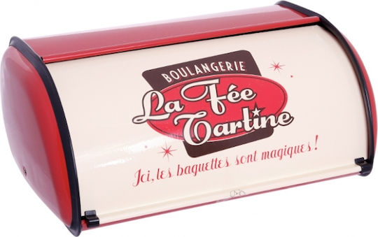 Etoile Brotkasten mit Deckel Metallisch Rot