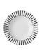 Dutch Rose Stripe Plate Desert made of Porcelain Gold with Diameter 22cm