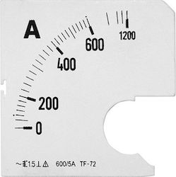 Adeleq Industrial Marking Πλάκες Ενδείξεως Αμπερόμετρων 600/5A 11-406007