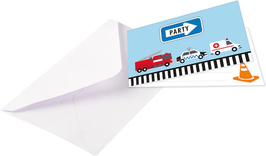 Amscan Invitations 8pcs 9906587Invitations On The Road 8 Pieces.