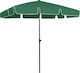 vidaXL Beach Umbrella Diameter 2m Green