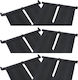 vidaXL Pool Heating Panel 310x80cm Black 6pcs
