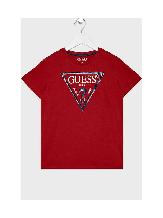 Guess Παιδικό T-shirt Κόκκινο