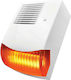 Spark Alarm Siren Baterie Outdoor 124dB with Portocaliu Light 19.3x27cm