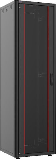 Mirsan Επιδαπέδια Καμπίνα Rack 36U 60x100x173.7cm Μαύρο GTN36U61.01BL