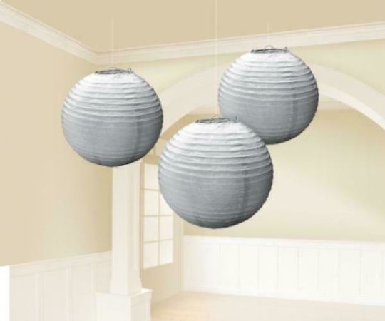 Amscan Lantern for Party in Silver color 3pcs