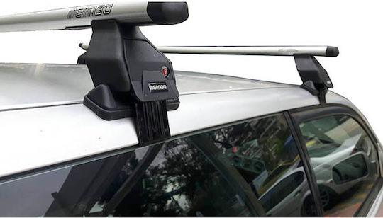 Menabo Aluminum Car Roof Bars Kit for Honda HR-V Set with Roof Rack Legs and Lock MΠ.HRV.04