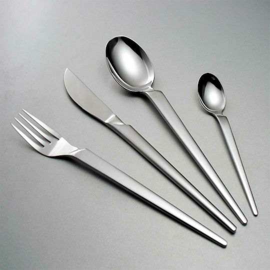 Dinox 72-Piece Silver Cutlery Set with Suitcase Α-080