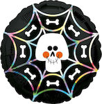 Balloon Foil Halloween Round Black 43cm