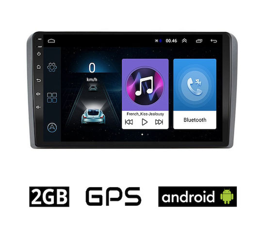 Автомобилна Аудио Система за Audi A3 2003-2012 (Блутут/USB/AUX/WiFi/GPS/Apple-Carplay/Android-Auto) с Тъчскрийн 9"