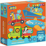 Puzzle pentru Copii Vehicles pentru 3++ Ani 28buc Luna