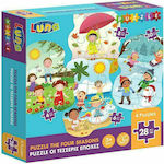 Puzzle pentru Copii The Four Seasons pentru 3++ Ani 28buc Luna