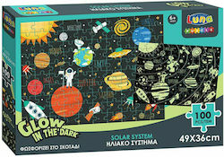 Puzzle pentru Copii Solar System pentru 6++ Ani 100buc Luna