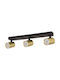 Zambelis Lights Triple Spot with Socket GU10 in Bronze Color