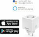 HAMA Mini Single Power Socket Wi-Fi Connected White