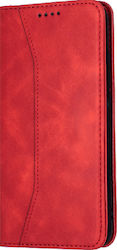 Bodycell PU Leather Synthetic Leather Wallet Red (Realme 7i)