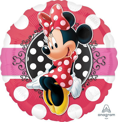 Balloon Round Μπαλόνι Στρογγυλό Minnie Portrait Multicolour 1pcs