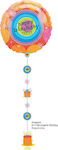 Μπαλόνι Foil Γενεθλίων Στρογγυλό Drop A line Graphic Πολύχρωμο