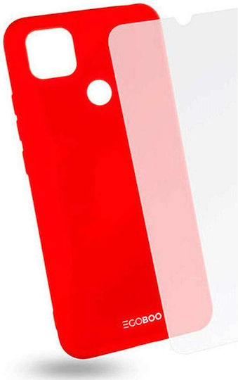 Egoboo Rubber Back Cover Silicon Coral (Redmi 9C)