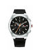 Tommy Hilfiger Connor Uhr Chronograph Batterie mit Schwarz Kautschukarmband