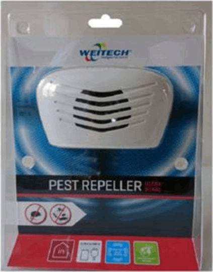 Weitech Συσκευή Υπερήχων Απώθησης Τρωκτικών 2.4x1.9m
