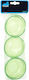 HOMie Servierschüssel Rund Kunststoff Green mit Durchmesser 7.5cm 3Stück
