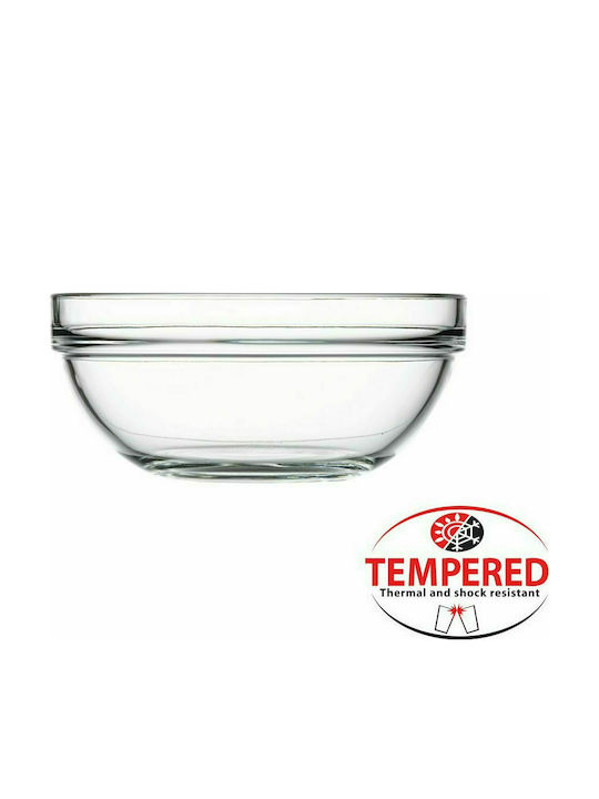 Pasabahce Chef Glass Salad Bowl Transparent 17.2x17.2x7.6cm 24pcs