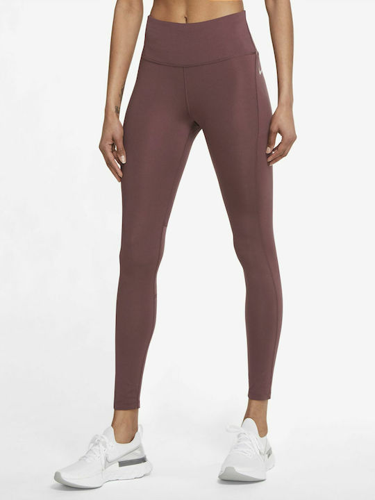 Dri-Fit Epic Running Women's Cropped High Waist Brown Leggings
