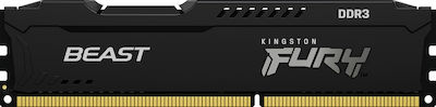 Kingston Fury Beast 4GB DDR3 RAM mit Geschwindigkeit 1600 für Schreibtisch